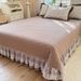 2026 Spring New Skin-Friendly Soft Spring Summer Skirt New Knitted Double Layer Gauze Bed Cover Four-Piece Set -_maomaolike.com
