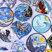 Wave Stripes Patch For Clothing Thermoadhesive Patches Van Gogh Iron On Patches On Clothes Whale Stickers Diy Mountain Badges_maomaolike.com