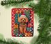 Poodle Holiday Christmas Porcelain Ornament Christmas Tree Hanging Decorations For Home Christmas Holiday, Rectangle, Gift, Multicolor_maomaolike.com