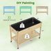 Wooden Raised Garden Bed With Legs And Lockable Wheels_maomaolike.com