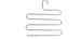 5-Tier S-Shaped Pants Hanger – Space Saving Stainless Steel Clothes Organizer_maomaolike.com