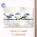 Three Blue Birds Painting Poster, Soft Watercolor-style Bird Scene Poster, Delicate Tranquil Design Suitable For Living Room, Bedroom And Office_maomaolike.com