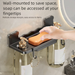 Kitchen Cloth Wall-Mounted No-Drill Countertop Drying Household Bathroom Draining Rack Storage Artifact_maomaolike.com