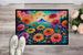 Zinnias In Color Doormat Front Door Mat Indoor Outdoor Rugs For Entryway, Non Slip Washable Low Pile, 24H X 36W_maomaolike.com