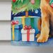 Airedale Terrier Christmas Reindeer House Flag Large Porch Sleeve Pole Decorative Outside Yard Banner Artwork Wall Hanging, Polyester, House Size, Multicolor_maomaolike.com