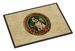 Jack Russell Terrier Christmas Flowers Doormat Front Door Mat Indoor Outdoor Rugs For Entryway, Non Slip Washable Low Pile, 24H X 36W_maomaolike.com