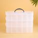 Fixed Large Three-layer Transparent Portable Plastic Storage Box For Accessories, Toys, Cosmetics, And Lego Boxes_maomaolike.com