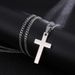Fashion Stainless Steel Cross Pendant For Women Men Link Chain Charm Necklace Cool Boys Girls Punk Hip Hop Jewelry Gift_maomaolike.com