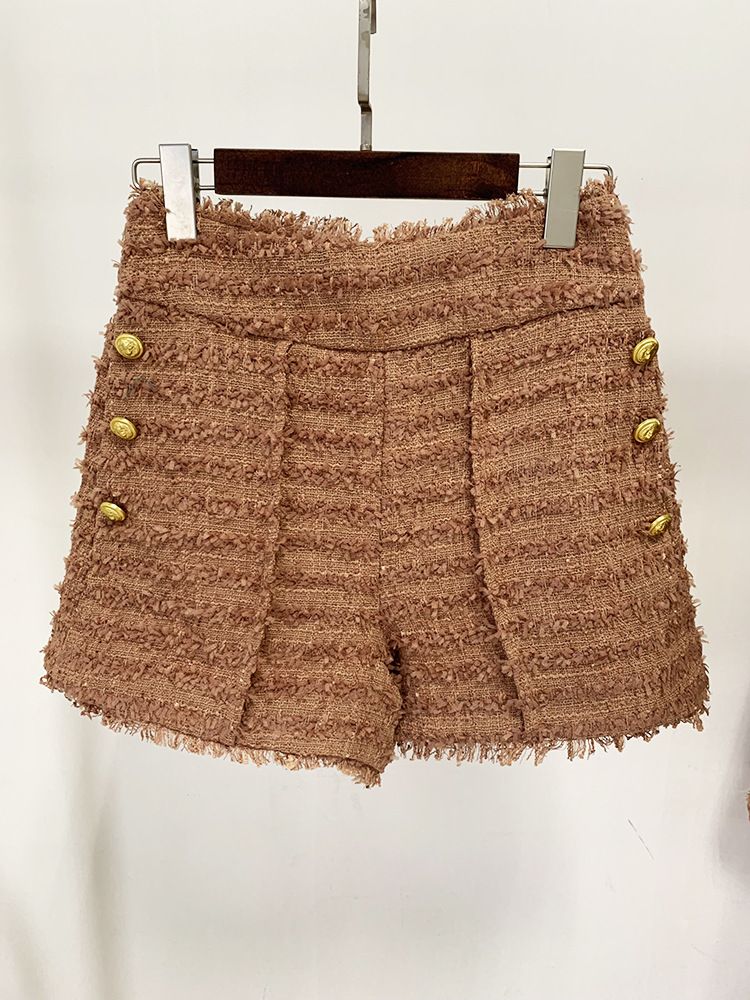 Women's New Style Star Fashion Fringed Tweed Slim Blazer_maomaolike.com