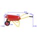 Children's Metal Trolley, Children's Trolley, Children's Heavy Vehicle, Metal Structure Two-wheeled Trolley, Steel Pallet, Can Be Used In Gardens, Loading Leaves, Soil, Sand, Etc. (red)_maomaolike.com