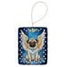 Pug My Angel Porcelain Ornament Christmas Tree Hanging Decorations For Home Christmas Holiday, Rectangle, Gift, Multicolor_maomaolike.com