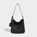Elegant 2026 Spring/Summer Hand-Woven Large-Capacity Tote Shoulder Underarm Bucket Bag, Commuting Handbag_maomaolike.com