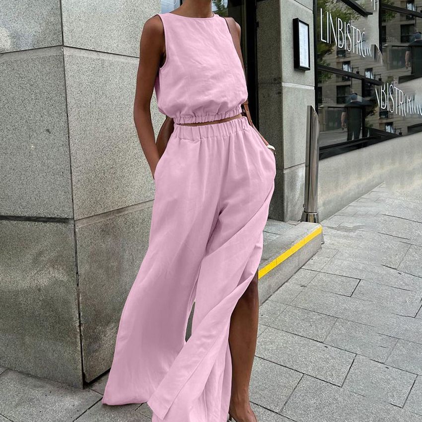 Women's Clothing all match slit slim solid color suit _maomaolike.com