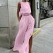 Women's Clothing all match slit slim solid color suit _maomaolike.com