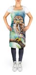 Northern Pygmy Owl Apron Cooking Kitchen Server Baking Crafts Gardening For Adult Women Men, Unisex, Large, Multicolor_maomaolike.com