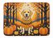Yellow Labrador Retriever Fall Memory Foam Kitchen Mat Machine Washable Anti-Fatigue Mat Cushion Comfort Bath Mat Or Kitchen Rug_maomaolike.com