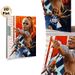 Track And Field Athlete Sports Painting Poster, Dynamic Vibrant Collaged Athletic Scene Poster, Motivating Sports-themed Decor Ideal For Gym, Home_maomaolike.com