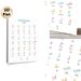 Persian Farsi Alphabet Painting Poster, Soft Pastel Colored Educational Poster, Clear Letter Reference To Learn Persian Script, Suitable For Language_maomaolike.com