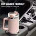 40oz 304 Stainless Steel Vacuum Insulated Water With Handle, Straw Cover, Car Portable Sports Travel Cup Leak Proof_maomaolike.com