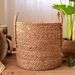 Nordic Light Luxury Rattan Woven Floor Basket Qixi Festival Internet Celebrity Bear Version Hug Bucket Living Room_maomaolike.com
