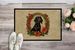 Black And Tan Coonhound Christmas Flowers Doormat Front Door Mat Indoor Outdoor Rugs For Entryway, Non Slip Washable Low Pile, 24H X 36W_maomaolike.com