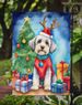 Dandie Dinmont Terrier Christmas Reindeer Garden Flag Mailbox Flag Decorative Yard Flag Banner Outside Patio Artwork Yard Flower Beds, Garden Size, Multicolor_maomaolike.com