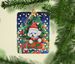 Bichon Frise Christmas Porcelain Ornament Christmas Tree Hanging Decorations For Home Christmas Holiday, Rectangle, Gift, Multicolor_maomaolike.com