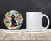 Gordon Setter Spring Path Large Sandstone Coasters Pack Of 4 Absorbent Round Coasters Decor Gifts For Men Or Women, 4 In, Multicolor_maomaolike.com