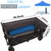 51-inch Extended Heavy-Duty Foldable Utility Wagon - 480lbs Capacity, Patented Ultra-Stable Frame, 1:6 Space-Saving Fold & 7" All-Terrain Wheels, No Assembly Needed, Black- Gray_maomaolike.com