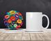 Colorful Ranunculus Large Sandstone Coasters Pack Of 4 Absorbent Round Coasters Decor Gifts For Men Or Women, 4 In, Multicolor_maomaolike.com