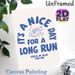 Running Motivational Painting Poster, Minimalist Blue Typographic With Running Shoes Graphic Poster, Inspiring Running Quote Decor Ideal For Home Gym_maomaolike.com