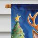 German Shepherd Christmas Reindeer House Flag Large Porch Sleeve Pole Decorative Outside Yard Banner Artwork Wall Hanging, Polyester, House Size, Multicolor_maomaolike.com