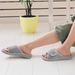 Comwarm Adjustable Fur Fashion Fluffy House Slippers Orthopedic Open Toe Women Cotton Shoes Arch Support_maomaolike.com