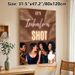 Joyful Girls' Gathering Painting Poster, Warm-toned Retro Style Poster, Playful "Let's Inhale A Shot" Design With Laughing Women, Ideal For Home Bar_maomaolike.com