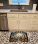 Pet Cemetery Spooky Halloween Memory Foam Kitchen Mat Machine Washable Anti-Fatigue Mat Cushion Comfort Bath Mat Or Kitchen Rug_maomaolike.com