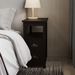 End Table Narrow Nightstand With Two Drawers And Open Shelf_maomaolike.com
