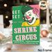 Circus Clown Painting Poster, Vintage Retro Vibrant Shrine Circus Themed Poster, Nostalgic Vintage Circus Artwork For Decorative Display, Ideal For_maomaolike.com