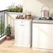 Wooden Hidden Trash Can With Storage Drawer For Kitchen_maomaolike.com