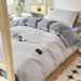 100% Cotton Solid Color Black Label Student Three-Piece Simple Style Dormitory Bunk Bed 3-Piece Set_maomaolike.com