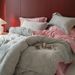 Wholesale Nordic Style Carved Four-Piece Autumn Winter Thickened Double-Sided Jacquard Milk Warm Coral Velvet 4-Piece Set_maomaolike.com
