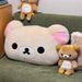 Rilakkuma Bear Plush Dual Sided Large Soft Bedside Cushion Nap Pillow Dormitory Stuffed Doll Gift For Girlfriend_maomaolike.com