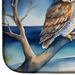 Owl Perched In Coastal Tree Dish Drying Mat Absorbent Dish Drying Mat Pad For Kitchen Counter Dish Drainer Mat For Countertop, 14 X 21", Multicolor_maomaolike.com