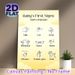 Baby's First Sign Language Painting Poster, Soft Yellow Minimalist Line Art Poster, Clear Basic Hand Gesture Guide To Aid Communication, Suitable For_maomaolike.com
