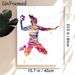 Soccer Player Painting Poster, Vibrant Watercolor-style Colorful Celebrating Soccer Athlete Poster, Dynamic Sports-themed Decor Ideal For Home Gym_maomaolike.com