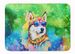 Siberian Husky Hippie Dawg Memory Foam Kitchen Mat Machine Washable Anti-Fatigue Mat Cushion Comfort Bath Mat Or Kitchen Rug_maomaolike.com