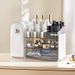 Original Design Cosmetic Storage Box Advanced Sense Desktop Skin Care Storage Rack Dressing Table Cosmetic Cabinet_maomaolike.com