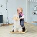 Kids Ride-On Rocking Horse Toy Llama Style Rocker Soft Plush Fabric For Children 3+ Years_maomaolike.com