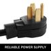 VEVOR RV Power Cord 50Ft 40 Amp RV Extension Cord AWG8 40 Amp Rv Extension Cord Truck Trailer Motorhome Camper RV Cord Grip Handles Camper Trailer Power Supply Cable_maomaolike.com