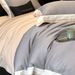 1 Pure Long-staple Four-piece Set High-end Splicing Embroidery Naked Sleep Grade Bedding 100S Full Cotton Silky Soft_maomaolike.com