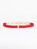 HOT Elastic belt For Women Gold Link chain buckel splice Waist tivetelescopic rubber for dress shirt Garment multiple_maomaolike.com